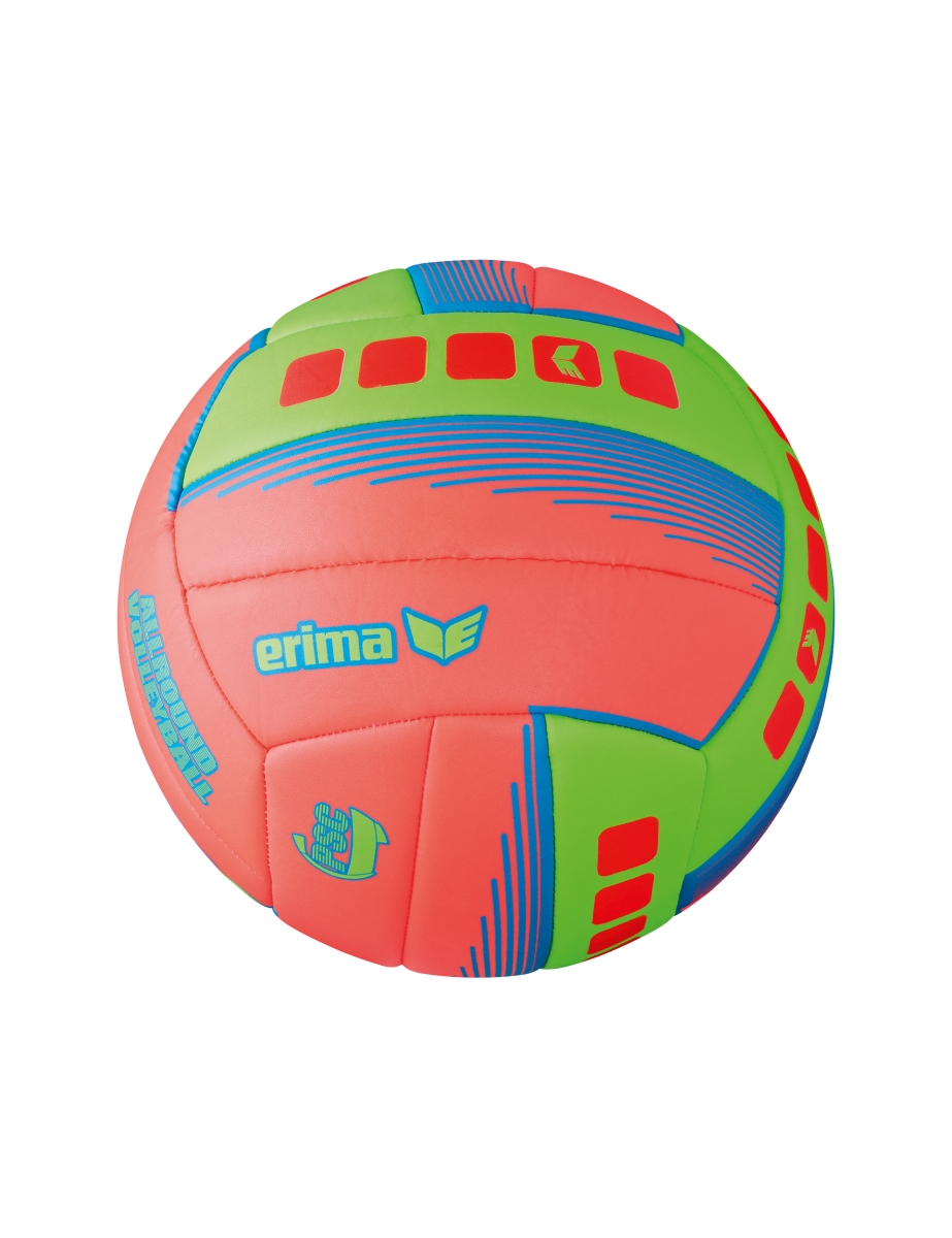 Pallone da Pallavolo Allround - Fiery Coral/Green